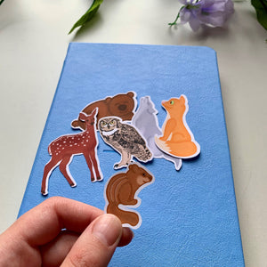 Forest Animals Sticker Pack Die Cut